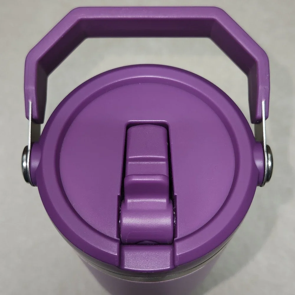 Stanley 30oz IceFlow Flip Straw Tumbler Iris Purple Stainless Steel Water Bottle - Picture 4 of 6